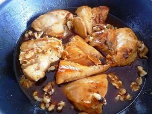 Receta de Frittata de pollo y nueces