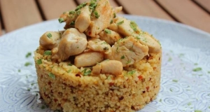 Receta de Cuscús con pollo crujiente