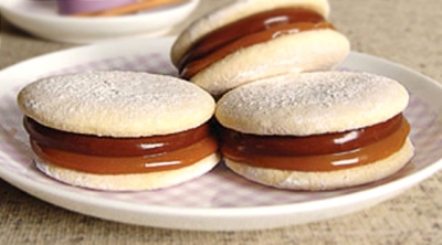 Receta de Alfajor relleno de dulce de leche